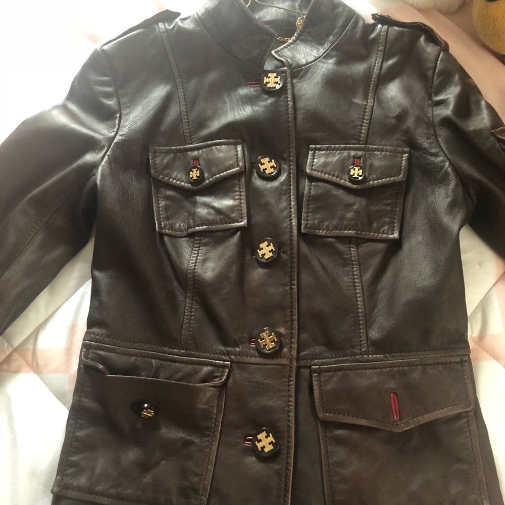 Leather coat/ only wore 2-3 times